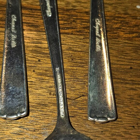 Alvin Chapel Bells Sterling Silver Teaspoons Set Of 6 - 1939 6" Long HS109 - Picture 5 of 6